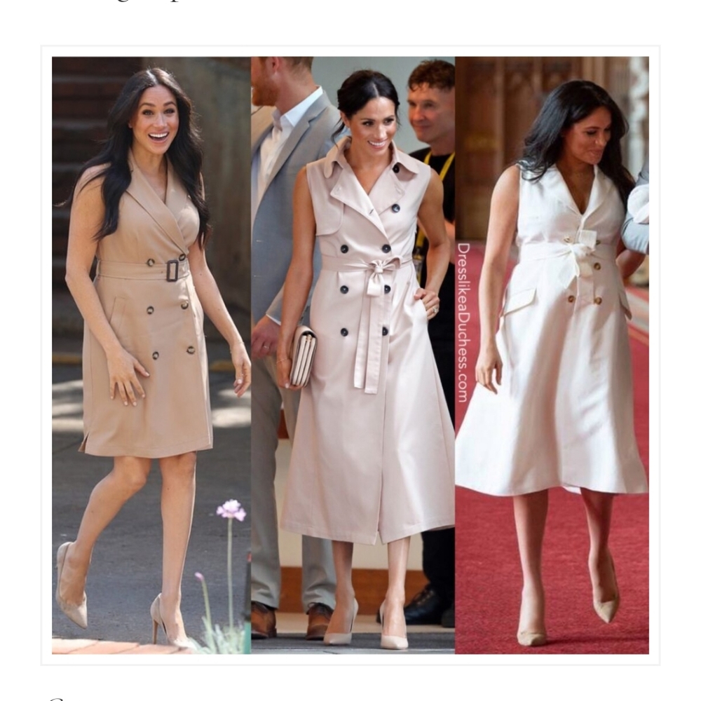 JACOB Black trench style dress